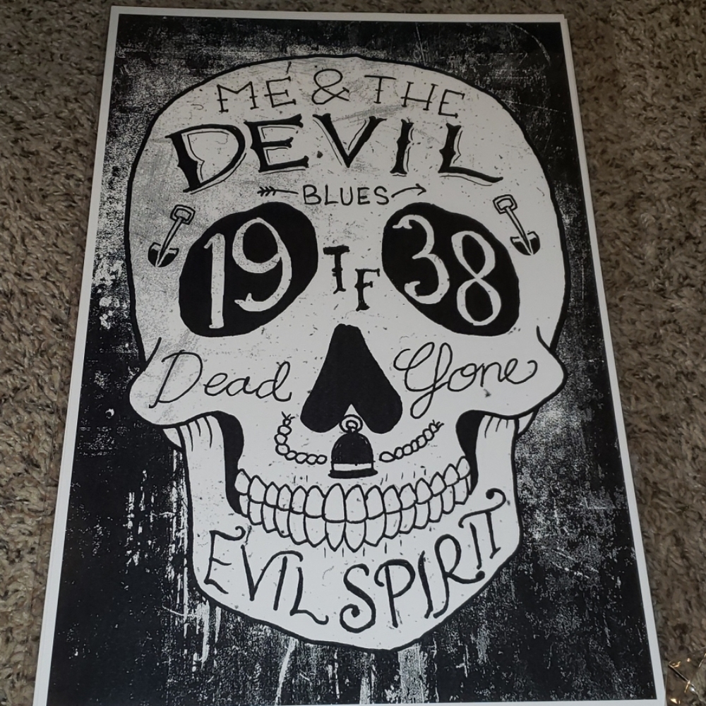 Too Fast Me & The Devil Dead & Gone  Evil Spirit 19 38 11"x17" Tattoo Art Print